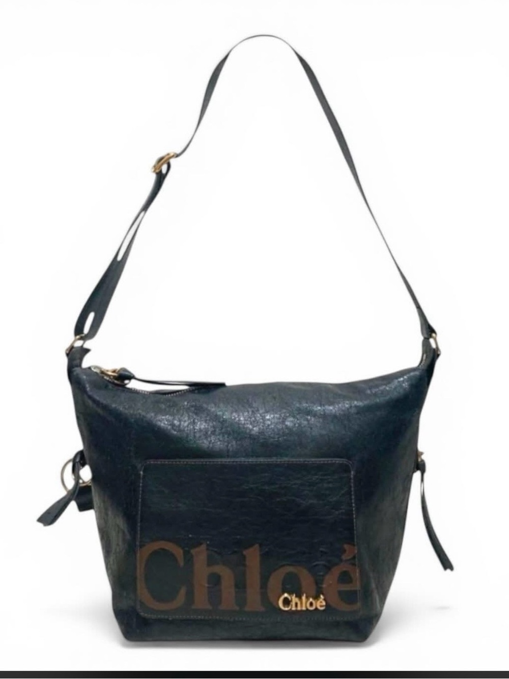 Chloe Eclipse distressed leather shoulder bag